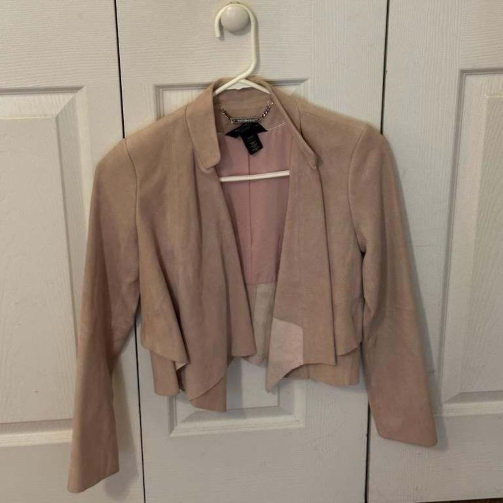 White House Black Market Suede Jacket